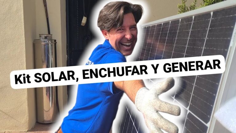 Panel solar enchufable: energía renovable al alcance de tus manos